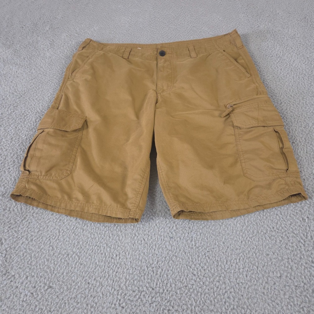 Urban Pipeline Shorts Men 38 Tan Cargo Hits At Knee 11" Baggy Outdoor Hiking
